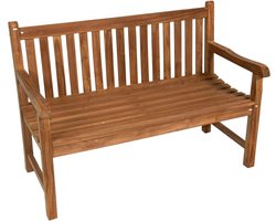 Meubels4nu - Houten Tuinbank - 150cm - Gelakt - Oude style - Landelijk - Tuinbankje - Teakhout