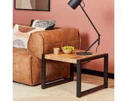 Meubels4nu - Salontafel Porto - 60cm - Mangohout - Vierkant - 60x60 - Bijzettafel - Koffietafel