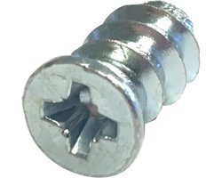 Meubelschroef euro 14mm gegalvaniseerd 20 stuks