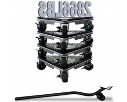 Meubelschuifregelaars voor hardhouten vloeren - Meubels Dolly Apparaat - Meubelverplaatsers - 1300KG (2000 lbs) meubeltransporter