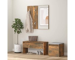Meubelset Hal - Entree meubels - Opbergen en Zitten - Robuust Multi-layer Hout - 97 x 43 x 13 cm