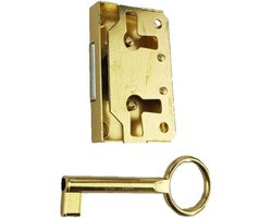 Meubelslot goud doornmaat 20mm