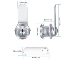 Meubelslot - Veilig en duurzaam - 1 stuk - Zinklegering