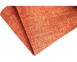 Meubelstof per meter - Interieur stof - Meubel bekleden - Duurzaam polyester - 145 cm breed - Oranje