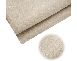 Meubelstof per meter, linnen bekledingsstof 250 cm x 148 cm, ideaal voor sofa's, fauteuils en kussens, duurzame structuurstof voor creatieve projecten