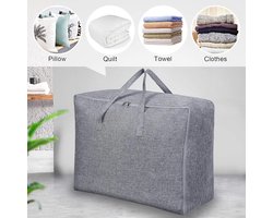 Meubelsvanjoep opbergzak Organizer - Opbergtas en Organiser voor Dekbed en Kleding - Opvouwbaar - Grijs 57 x 40 x 22 CM - Opbergdoos - Opbergbox
