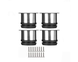 Meubeltafelpoten - pootjes voor meubels - Meubelpootjes - 4 Stuks - tafelpoot verhoger - Meubeltafelpoten - Meubelvoeten - Kastpoten - Tafelpoot - Meubelpoot - Verstelbare Meubelpoten - Bankpoten - Meubel Poten - Bankvoeten - 60mm