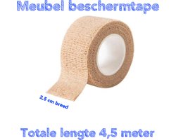 Meubeltape - Beschermtape - Vloer beschermen- Kasten - Tafels - Stoelen - Naturel