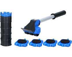 Meubeltransport set - Verhuiswielen meubels - Meubels verplaatsen - Tot 1200 kg draagkracht - 315 x 175 cm - Blauw