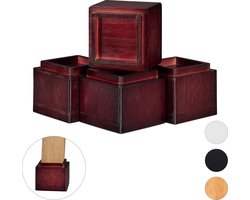 meubelverhoger set van 4 - 10 x 11,5 x 11,5 cm - tafels - stoelen