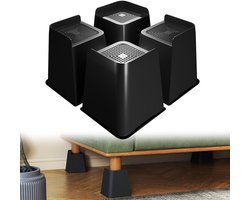 Meubelverhogers 15cm (Set van 4) – Tafel- en Bedverhoging, Stevig