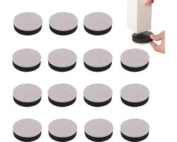 Meubelverhogers - 16 Stuks - Meubelverhoger Set - Bedverhoger - Erstelbare Meubelpoten - Meubelonderzetters - Meubelvilt - Sterke Ruimtebesparende Verhoger - Viltjes - Zelfklevend - Anti-Slip - Vloerbescherming - Meubelverhoging - Bedverhogers