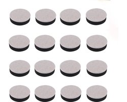 Meubelverhogers - 16 Stuks - Tafelpoot verhogers - EVA- en viltmaterialen - Zelfklevend - Meubelpoot kussens - Voetkussentjes voor stoelen - Bedverhoger - Verstelbaar - Vloerbescherming - Geschikt voor alle soorten meubels - 6*1.65 cm - Zwart