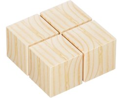 Meubelverhogers 4 stuks - Bank en bed - Meer opbergruimte - Massief houten constructie - 5 x 5 x 3cm