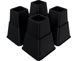 Meubelverhogers 8 stuks - Hoogteverstelbaar 10/15 cm Stabiele bedverhoger & meubelverhoger - Zwaar belastbaar tot 50 kg per stuk