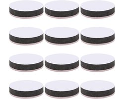 Meubelverhogingen set met zelfklevende vilten sokkels - ronde poten voor meubels - 12 stuks - stoot- en geluidsreductie - tafel, stoel, bank, bed, kast