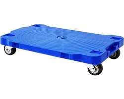 Meubelverhuiswagen - Verplaatsingshulp - Zware spullen verplaatsen - Dubbele kogellagers - 220 lbs capaciteit - Blauw