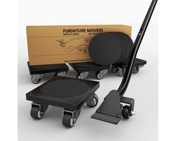 Meubelverhuizers met wielen en lifterset – Optimaal voor zware meubels, 226 kg draagvermogen
