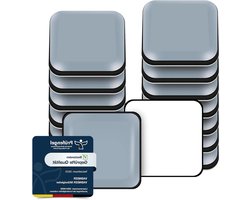 Meubelverplaatsers - Vloerbeschermers - Glijders - Meubelglijders - Zelfklevende Pads - Vloerbescherming voor Meubels - Houten Vloeren - Tapijten - Teflon - Stoelen - Tafels - Banken - Zware Apparaten - 16-Pack - Vierkant - 20x20mm