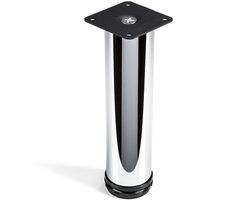Meubelvoet JIM Kastvoet chroom Ø 50 mm / Hoogte: 200 mm hoog draagvermogen door sterke buis van SO-TECH