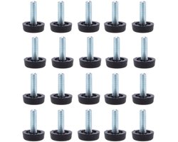 Meubelvoeten - Nivelleren - M8 x 24mm Verstelbare Meubelonderdelen met Schroefdraad - 20 Stuks - Voor Tafels Stoelen Kasten