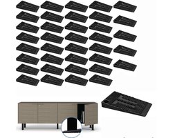 Meubelwig - Stelwiggen - Meubelwiggen - 40 stuks - stelvoet - stelpoot - Meubelonderzetter - meubelvoeten verstelbaar - Geschikt Voor het nivelleren en stabiliseren van meubels - Stelpoten - Stelwig - Meubelwig - 30*50*5mm - stelpootjes - stelvoetjes