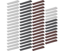 Meubelwig - wiggen met geïntegreerde breekpunten voor meubels- tafels- stoelen- kasten (zwart-wit- bruin) -60 stuks