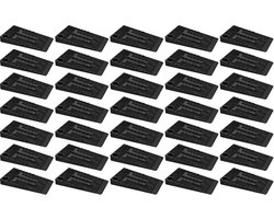 Meubelwiggen - 35 stuks - Stelwiggen - Nivelleringspad Basispoot - Meubelonderzetter - Meubelvoeten - Wiggenset - Stelwig - Zwart - 5*3*0.5 cm - Kunststof