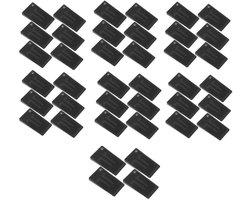 Meubelwiggen - 40 Stuks - Meubel Nivellering Afstandhouders - Kunststof - Stelpoten - Stelwig - Nivelleringspad Basispoot - Voor Het Nivelleren en Stabiliseren van Meubels - 5*3*0.5CM - Zwart