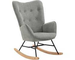 MEUBLES COSY Schommelstoel-66x84x97cm-Schommelstoelen babykamer - Relaxstoel - Fauteuil - Voedingsstoel - Met kussen -in Moderne Look-Microfiber Stof