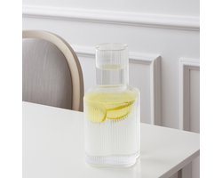Mevaz Ripple Klaver Karaf – 1.5L – Geribbeld Glazen Design