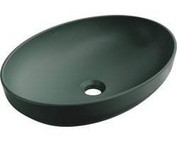 Mexen Cornelia opbouw waskom 50 x 37 cm, donker groen mat - 21885047