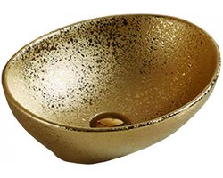 Mexen Elza opbouw wastafel 40 x 33 cm, goud - 21014050