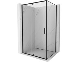 Mexen Exo douchecabine draaideur 90 x 70 cm, transparant, zwart - 819-090-070-70-00