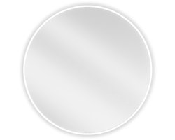 Mexen Loft ronde badkamer spiegel 70 , witte frame - 9850-070-070-000-20