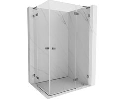 Mexen Lunar L Duo douchecabine scharnier rechts 105 x 75 , transparant, geweer metaal - 834L-105P-075L-95-00