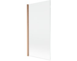 Mexen Mist douchewand 1-deurs 90 x 150 , transparant, geborsteld koper - 8A9-090-001-65-00