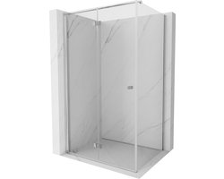 Mexen Mist-F douchecabine opvouwbaar links 105 x 80 , transparant, chroom - 8A6T-105-080-01-00-L