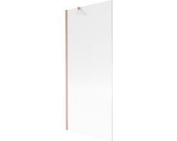 Mexen Next badwand 1-delig 80 x 150 , strepen, geborsteld koper - 895-080-000-00-09-65