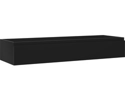 Mexen Orio badkamerkast onder wastafel 140 cm, 1 lade, zwart mat - 91A10-14023-1-BF71