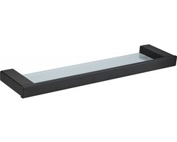 Mexen Pavo hangende glazen plank, zwart - 7030437-70