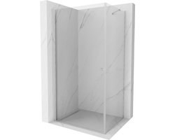 Mexen Pretoria douchecabine scharnierend 75 x 80 , transparant, chroom - 852-075-080-01-00