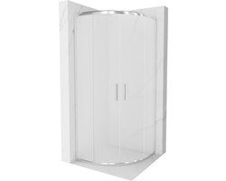 Mexen Rio douchecabine halfrond 90 x 90 , matglas, chroom - 863-090-090-01-30