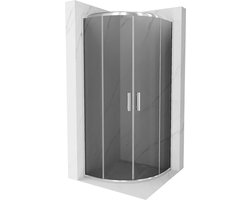 Mexen Rio halfronde douchecabine 90 x 90 , grafiet, chroom - 863-090-090-01-40