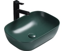 Mexen Rita opbouw wastafel 45 x 32 cm, donkergroen mat - 21084547