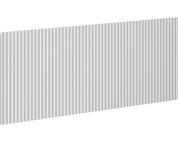 Mexen Rivel voorzijde geribbeld voor badkamerkast 100 x 43,5 cm, grijze mat - 91A20-1000-470-1-62