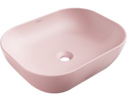 Mexen Rosa opzetwastafel 50 x 40 cm, roze mat - 21095044