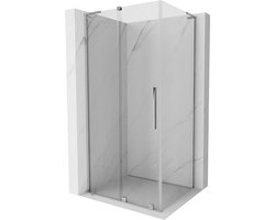 Mexen Velar L douchecabine schuifdeur 100 x 85 , transparant, chroom - 871-100-085-03-01