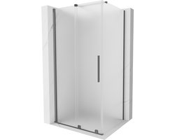 Mexen Velar schuifdouchecabine 120 x 75 , matglas, geweervormig metaal - 871-120-075-31-95
