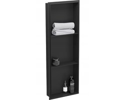 Mexen X-Wall-NR nisplank zonder flens met plank 90 x 30 , zwart - 1971903010S